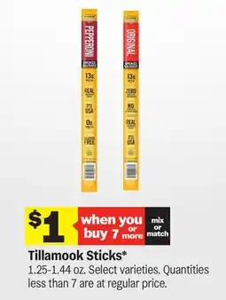 Meijer Tillamook Sticks offer