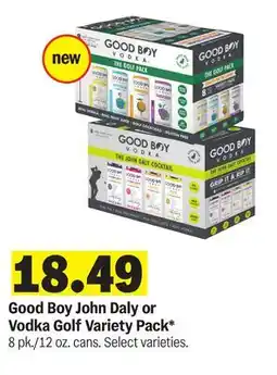 Meijer Good Boy John Daly or Vodka Golf Variety Pack offer