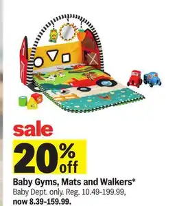 Meijer Baby Gyms, Mats and Walkers offer