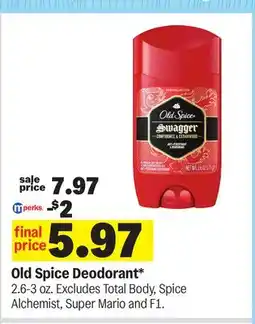 Meijer Old Spice Deodorant offer