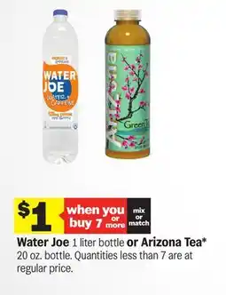 Meijer Water Joe 1 liter bottle or Arizona Tea* 20 oz. bottle offer