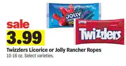 Meijer Twizzlers Licorice or Jolly Rancher Ropes offer