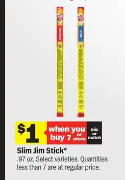 Meijer Slim Jim Stick offer