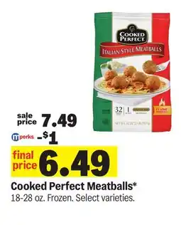 Meijer Cooked Perfect Meatballs offer