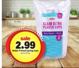 Meijer Meijer Printed Spring Cups offer