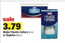 Meijer Meijer Plastic Cutlery 96 ct. or Napkins offer