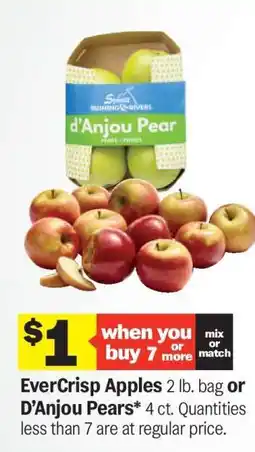 Meijer EverCrisp Apples or D'Anjou Pears offer
