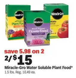 Meijer Miracle-Gro Water Soluble Plant Food offer