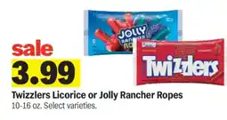 Meijer Twizzlers Licorice or Jolly Rancher Ropes offer