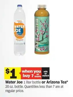 Meijer Water Joe or Arizona Tea offer