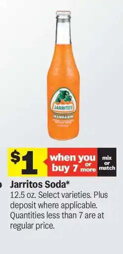 Meijer Jarritos Soda offer