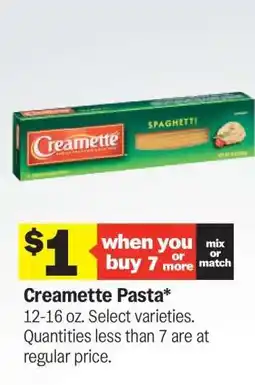 Meijer Creamette Pasta offer
