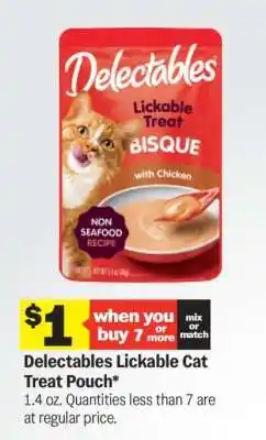 Meijer Delectables Lickable Cat Treat Pouch offer