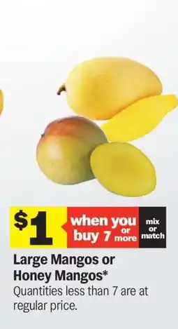 Meijer Large Mangos or Honey Mangos offer
