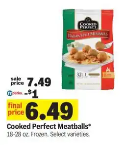 Meijer Cooked Perfect Meatballs offer