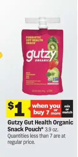 Meijer Gutzy Gut Health Organic Snack Pouch offer