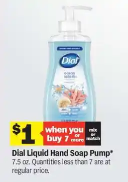 Meijer Dial Liquid Hand Soap Pump offer