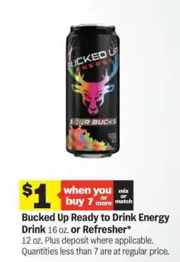 Meijer Bucked Up Ready to Drink Energy Drink offer