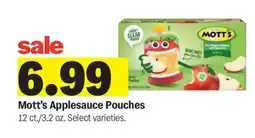 Meijer Mott's Applesauce Pouches offer