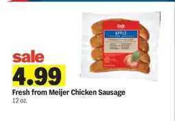 Meijer Fresh from Meijer Chicken Sausage offer
