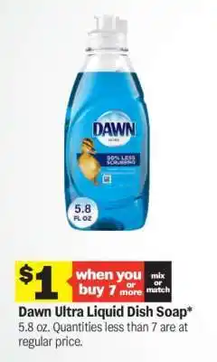 Meijer Dawn Ultra Liquid Dish Soap offer