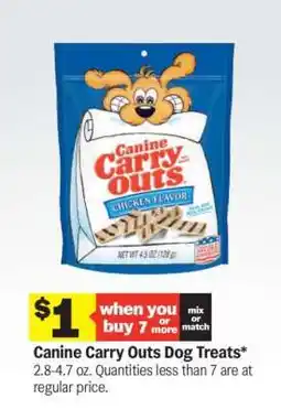 Meijer Canine Carry Outs Dog Treats offer