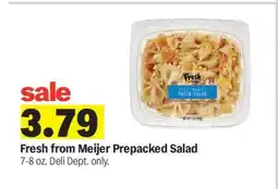 Meijer Fresh from Meijer Prepacked Salad offer