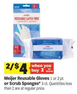 Meijer Meijer Reusable Gloves or Scrub Sponges offer