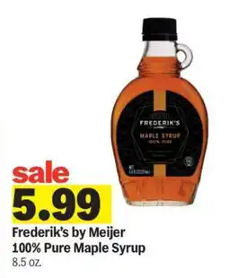 Meijer Frederik's by Meijer 100% Pure Maple Syrup offer