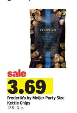 Meijer Frederik’s by Meijer Party Size Kettle Chips offer