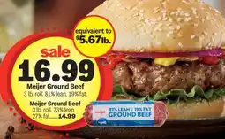 Meijer Meijer Ground Beef offer