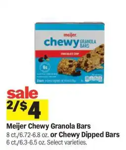 Meijer Meijer Chewy Granola Bars offer