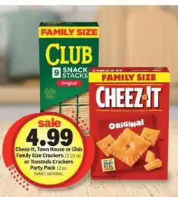 Meijer Cheez-It, Town House, or Club Family Size Crackers offer