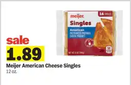 Meijer Meijer American Cheese Singles offer