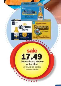 Meijer Corona Extra, Modelo or Pacifico offer