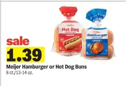 Meijer Meijer Hamburger or Hot Dog Buns offer