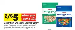 Meijer Meijer Non Chocolate Bagged Candy offer