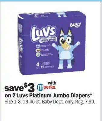 Luvs Platinum Jumbo Diapers
