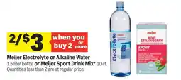 Meijer Meijer Electrolyte or Alkaline Water offer
