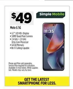 Dollar General Moto G 5G offer