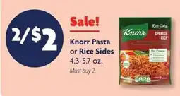 Family Dollar Knorr Pasta or Rice Sides offer