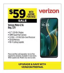 Dollar General Verizon Moto G 5G offer