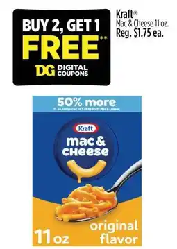 Dollar General Kraft Mac & Cheese 11 oz offer
