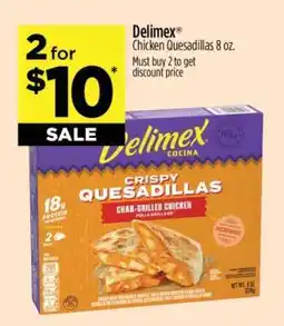 Dollar General Delimex Chicken Quesadillas 8 oz offer