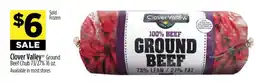 Dollar General Clover Valley Ground Beef Chub 73/27% 16 oz offer