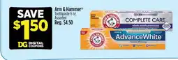 Dollar General Arm & Hammer Toothpaste 6 oz. Assorted offer