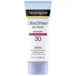 Walgreens Ultra Sheer Dry-Touch SPF 30 Sunscreen Lotion offer