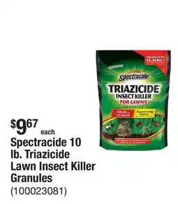 The Home Depot Spectracide 10 lb. Triazicide Lawn Insect Killer Granules offer