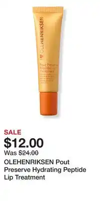 Ulta Beauty OLEHENRIKSEN Pout Preserve Hydrating Peptide Lip Treatment offer