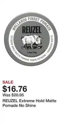 Ulta Beauty REUZEL Extreme Hold Matte Pomade No Shine offer